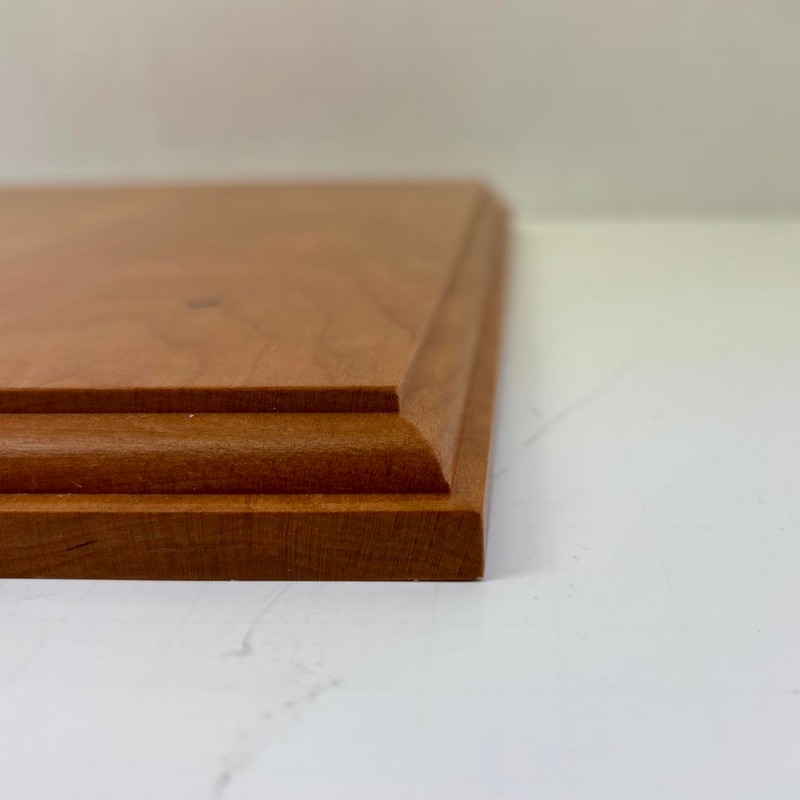 Genuine Cherry Wood Plaque Base – Premium 100% Real Cherry,