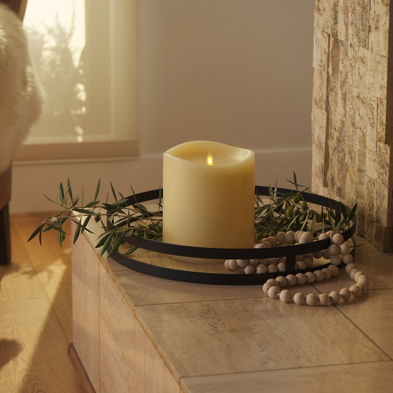 Luminara Grand Pillar Flameless LED Candle, Ivory 6.25" x 7",