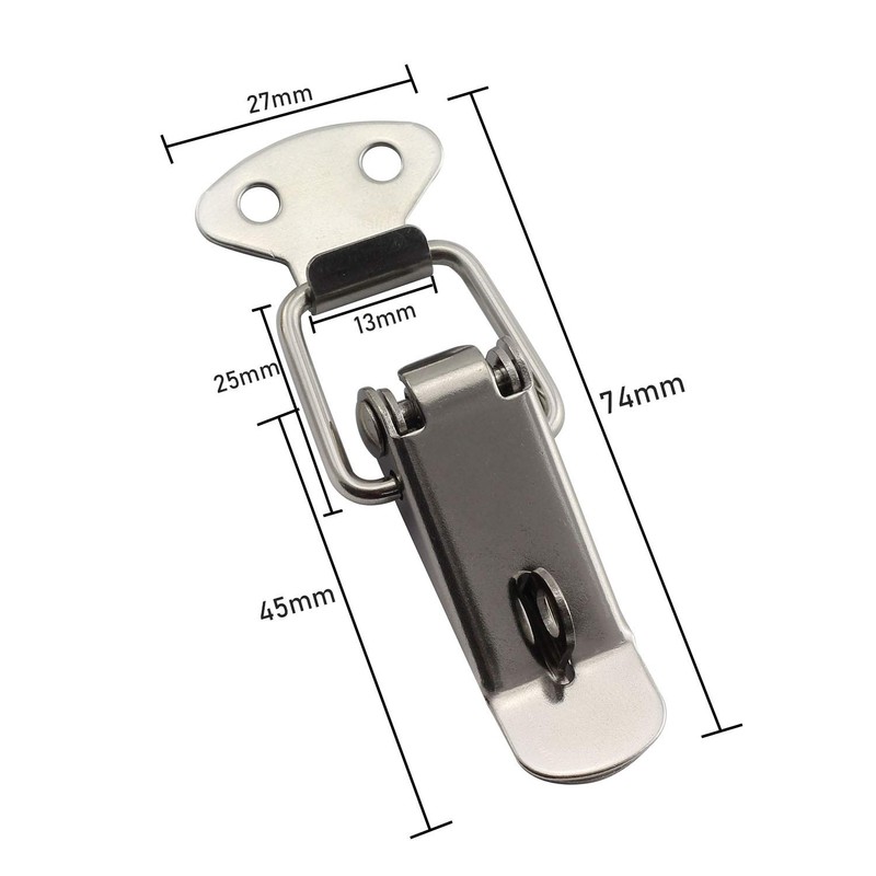Tegg 2-Pack Spring Loaded Latch Catch Toggle Stainless Steel Safety