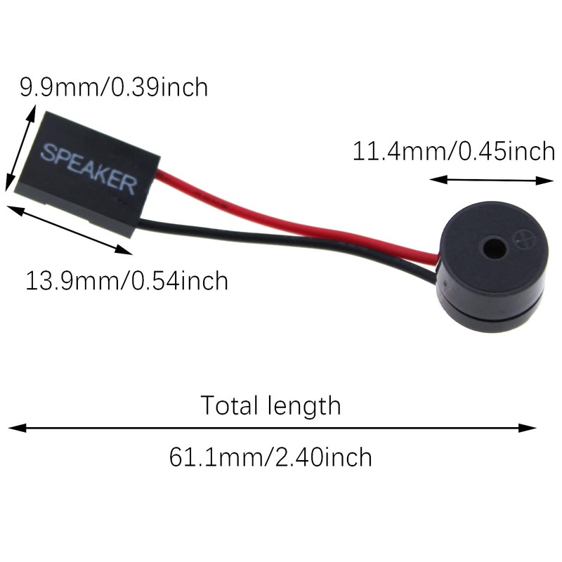 SQXBK 4PCS Computer Case Buzzer Cabinet Speaker PC Internal BIOS