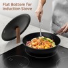 Todlabe Carbon Steel Wok, 13-Inch, Pre-Seasoned, Non-Stick, with Lid and