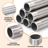 Stainless Steel Pipe Fittings, 2 Pieces 200 mm 1/2 Inch