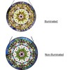 Chloe Lighting Tiffany Edwardian Man 22" Stained Glass Window Panel,