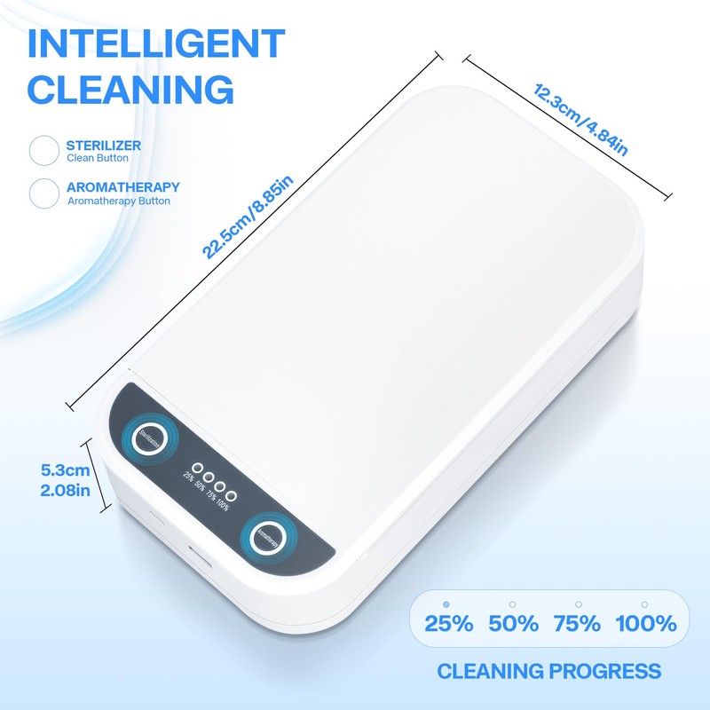 LXIANGN Nail Tool Sterilizer with Blue Light,Portable USB Sterilizer For