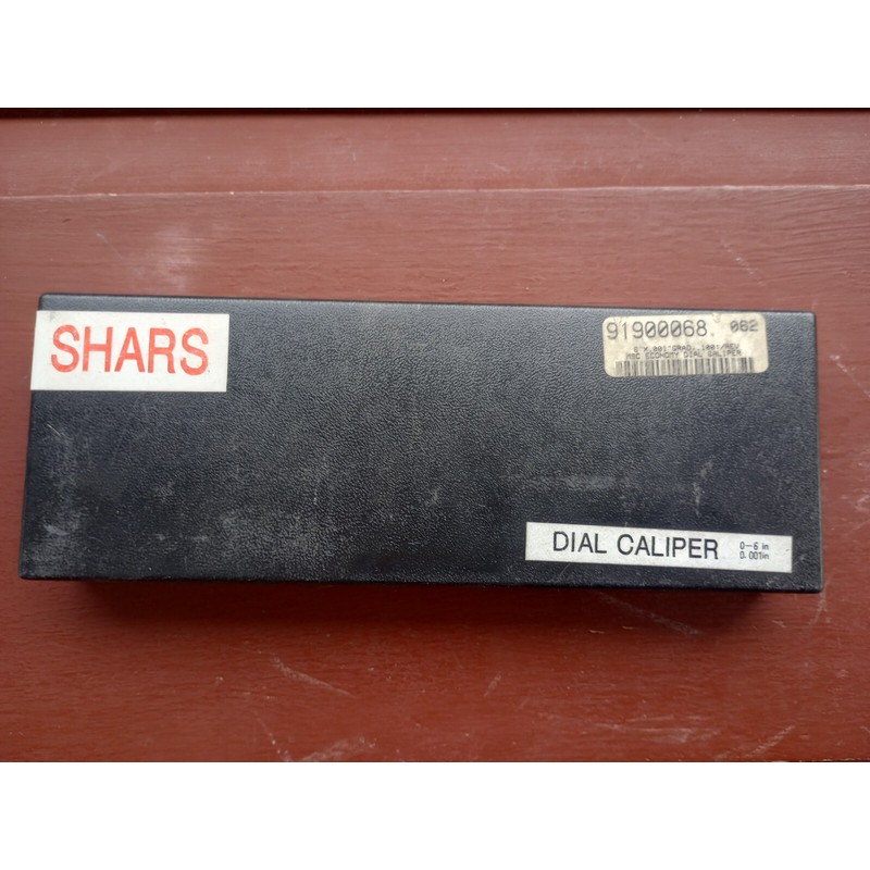 Shars stainless steel precision dial calipers 0"-6"x0.001" new in box