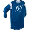 Fly Racing Youth Kinetic Stoke Jersey (Navy/White, Youth X-Large)