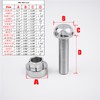 VOSANTU 1/4-20-1/2" Screws 304 Stainless Steel Anti-Theft Locking 20tpi 1/2inch