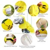 Dog Waterproof Raincoat with Poncho Hoodie, High Reflective Adjustable Yellow