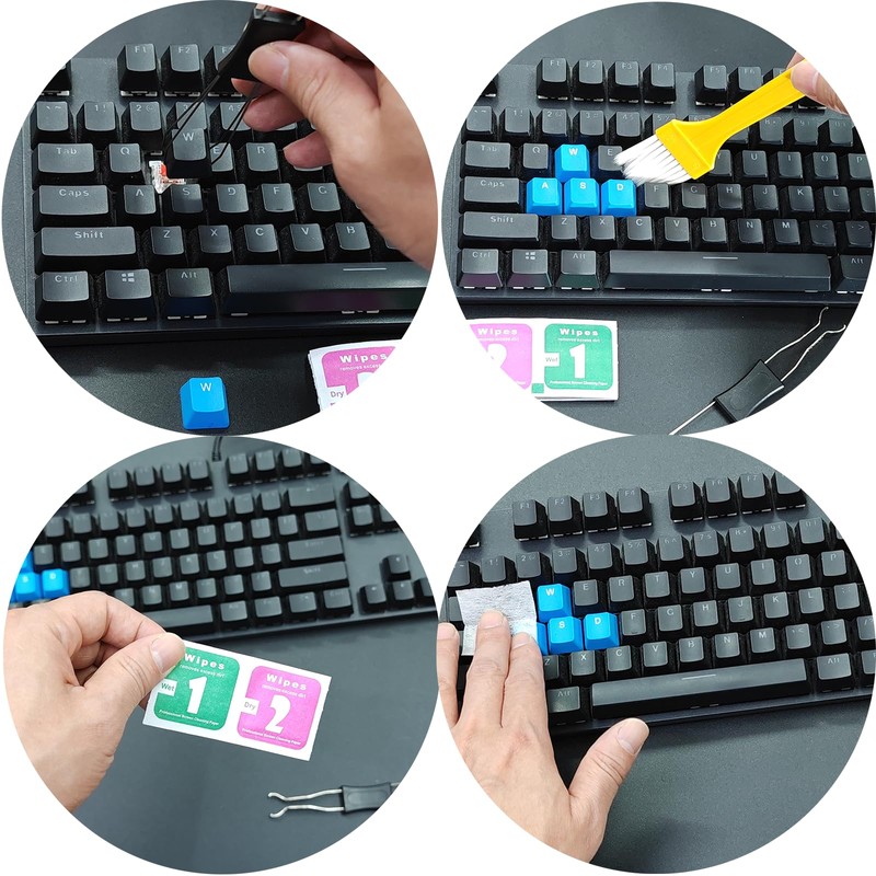 Atdcoek Keycap Puller Switch Pluller with Keyboard Cleaning Brush for
