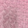 Ruth Light Pink Cuddle Minky Rosette Soft Faux Fur Fabric