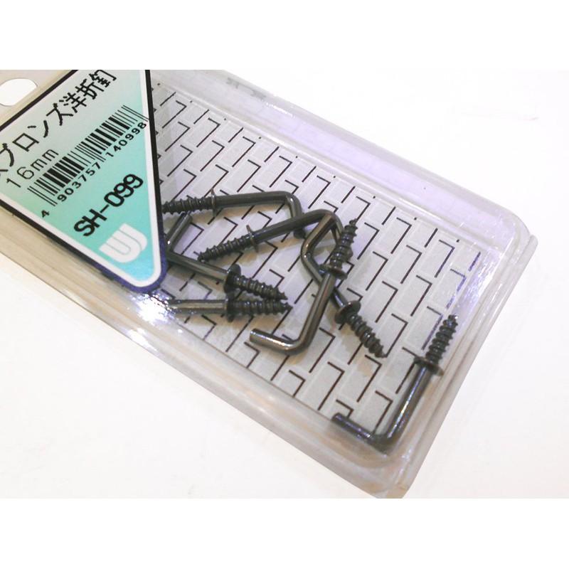 Wake Sangyo SH-099 Iron Bronze Western Folding Nails, 0.6 inches