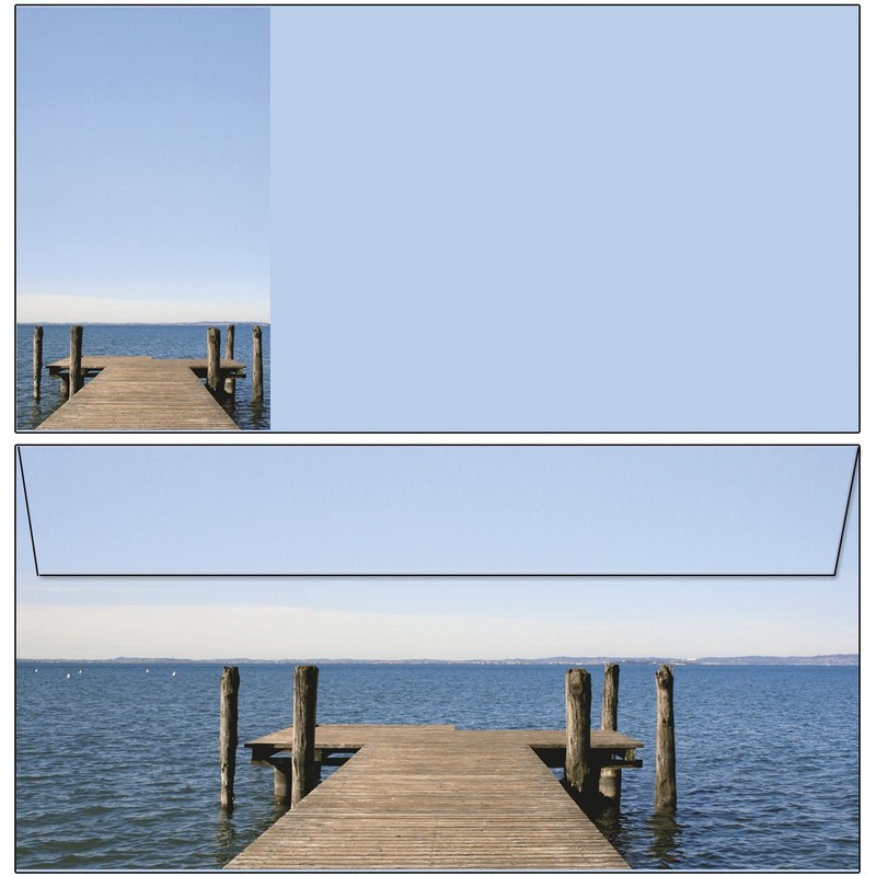 Lake View Writing Pad Folder - 1 Writing Pad Lined