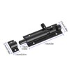 4 PCS Barrel Bolt Latch Black Slide Bolt Latch 3