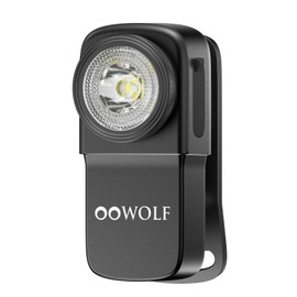 OOWOLF LED Flashlight Rechargeable Super Bright, EDC Flashlight with Flood, Red Light, Waterproof Pocket Light, Easy to Magnetic Attach and Clip-on for Hiking, Working and Daily Use, Camping Emergency