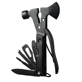 Aerkersun 14-in-1 Multifunction Hatchet - Survival Camping Multi Tool with Hammer, Axe, Saw, and Bottle Opener, Compact Utility Tool for Outdoor Adventures