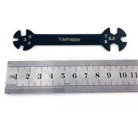 RC Car Wrench Multi-Function Wrench Turnbuckle Wrench with Cross Wrench for RC Car Repair Work