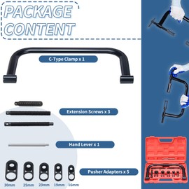 Bicos Valve Spring Compressor C Clamp Service Tool Kit, 10pcs Valve Spring Compressor Tool Set for Motorcycle, ATV, Car, Small Engine Vehicle Equipment