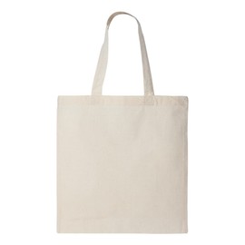 Q-TEES QTB Large Blank Heavy Duty Reusable Canvas Tote Shopping Bag (Pack of 2) (Natural)