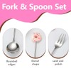 MIRKUZI Coffee Spoon & Mocha Spoon 4 Piece Spoon Set,
