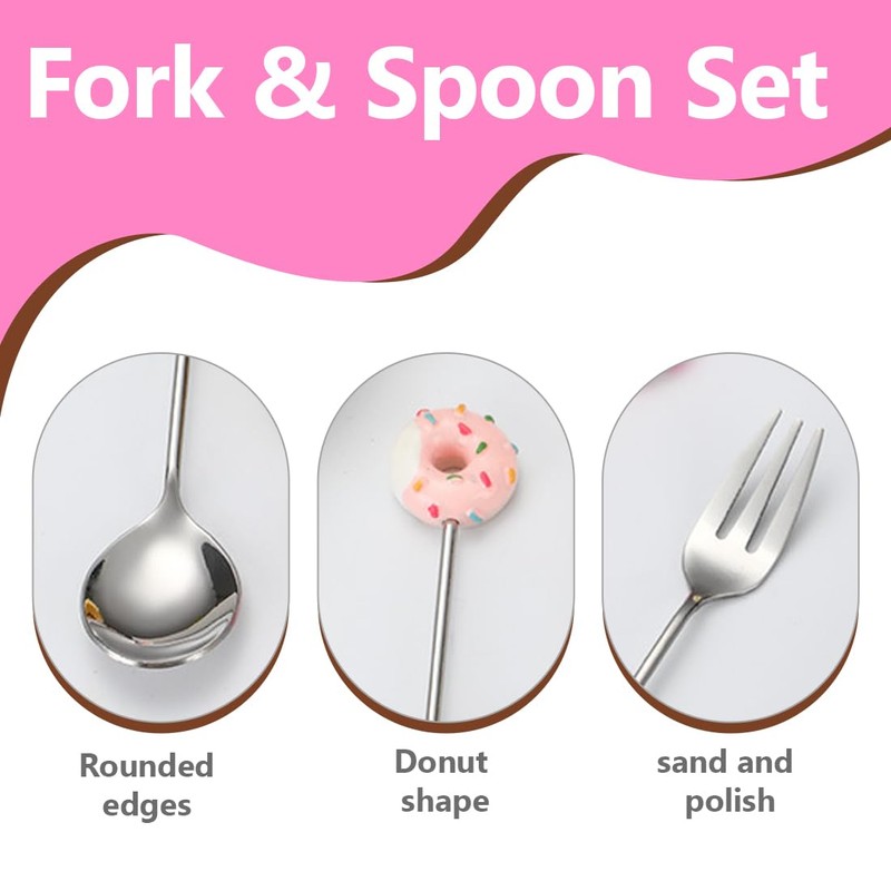 MIRKUZI Coffee Spoon & Mocha Spoon 4 Piece Spoon Set,