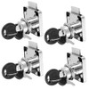 4 Sets Security Drawer Lock Furniture Lock Cylinder Cam Drawer