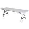 Lifetime 22980 Folding Utility Table, 8 Feet, White Granite