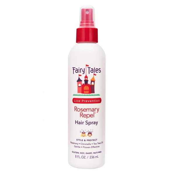 Fairy Tales Rosemary Repel Daily Kid Hair Spray- Lice Spray for Kids for Lice Prevention, 8 Fl Oz (Pack of 1)