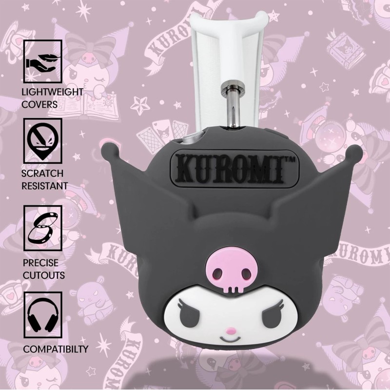 KUROMI Theme AirPods Max Case Cover,TPU Anti-Scratch Silicone Ear Cups