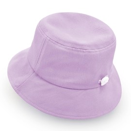 Jastore Kids Sun Hat Bucket Hat for Girls Boys Summer Sun Protection Cotton Unisex Beach Cap (US, Age, 3 Years, 6 Years, Purple)
