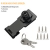 Alise Keyed Hasp Lock,2.5 Inch Safety Packlock Clasp Hasp Lock
