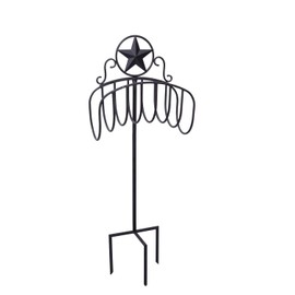 Liberty Garden 124-KD Manger w Star Hose Stand, Galvanized Top