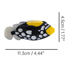 Funny Spot Fish Claw Clip,Novelty Acetate Claw Clip for Women,Fashion Hair Clip