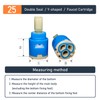 25mm Kohler K-GP1093674 Faucet Cartridge Replacement, 25mm Faucet Ceramic Disc