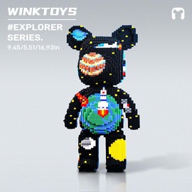 WINKTOYS [06]Space Bear,Bear Building Block,Winktoys building block,Bear Toys,Birthday Gift,Educational,Boy,Girl,Trend Decoration,Cool Gifts