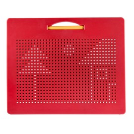 Playmags Magna Drawing Board – Fun Design & Draw Travel Tablet w/ 748 Built-In Magnetic Balls, Matching Stylus Pen & Easy Carry Handle; Clean, Creative Fun & STEM Education for Toddlers Age 3+