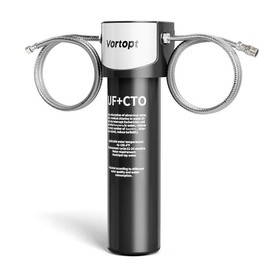 Vortopt Q5-UF 0.01μm Under Sink Water Filter System - 2 Years of 19K Gallons, NSF/ANSI 42 Certified Water Purifier, Reduces PFAS, PFOA/PFOS, Chlorine, Bad Odors, Retains Mineral Material - Size: One System