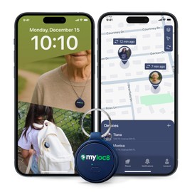 Highly Precise GPS Tracker for Keys, Backpack, Luggage & Kids – Built-in SIM, SOS Button - Smart Tag with Real-Time Tracking, Waterproof, iOS & Android Locator Device