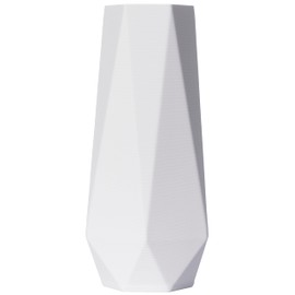 3D Vase Bao M Decorative Flower Vase, 20 cm, for Cut / Dried Flowers, Sustainable, Pampas Grass (White)