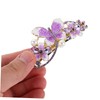 Gatuida Rhinestone Butterfly Hair Barrette: Flower Butterfly Spring Hair Clip