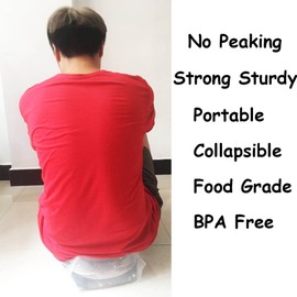 5 litres Collapsible Water Jug Container, Freezable, BPA Free Plastic Water Carrier Tank, Outdoor Folding Water Bag for Sport Camping Riding Mountaineer, Food Grade