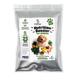 ChefPaw Nutrition Booster for Puppies – Multivitamin Powder with Essential Nutrients & Calcium – All-Natural Puppy Supplement for Fresh & Homemade Food – Supports Growth, Bones & Immune Health