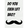 Do You Even Lift Bro: Blank notepad gift for the