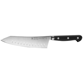HENCKELS Classic Precision Razor-Sharp Hollow Edge Rocking Santoku Knife 7 Inch, German Engineered Informed by 100+ Years of Mastery