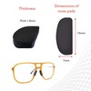 Setex Gecko Grip 1.8mm Thick Anti Slip Eyeglass Nose Pads,