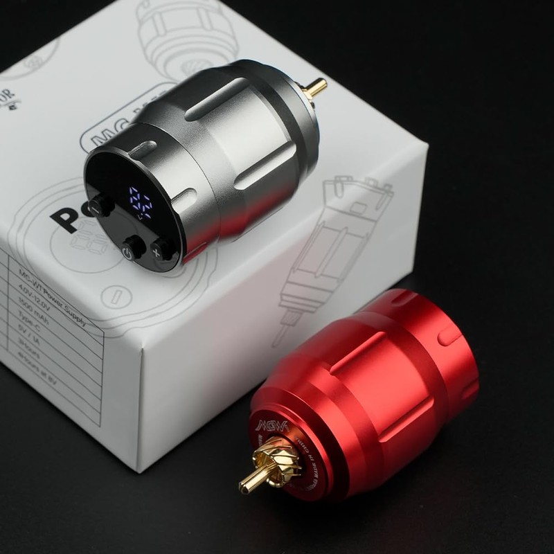 DGT MC-W1 1500mAh, 4-12v Rechargeable Tattoo Machine Battery RCA CONNECTOR