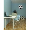 FLEXISTYLE Unique Wall Clock for Kids Football Silent Non Ticking