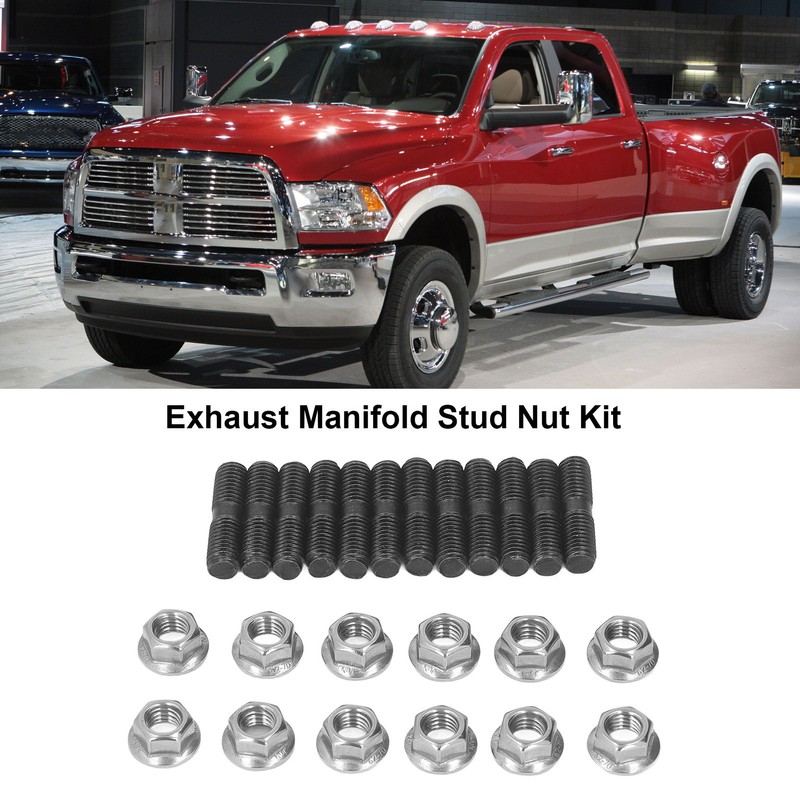 Exhaust Manifold Stud Nut Kit Replacement for Dodge for Cummins