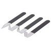 Haosie 4PCS Clay Carving Knife Tools, Metal Pottery Clay Carving