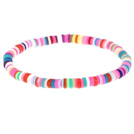 Holibanna Heishi Surfer Bracelet, Nautical Boho Handmade Friendship Bracelet, Soft Ceramic Beads, Bohemian Style, Clay Beads, Bangle for Men and Women, Polymer clay