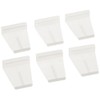 Prime-Line L 5525 Screen Lift Tabs, Universal, White Plastic (6